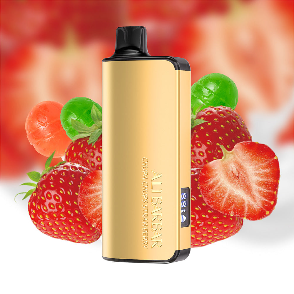 CHUPA CHUPS STRAWBERRY - Alibarbar Ingot 9000 Disposable Vape